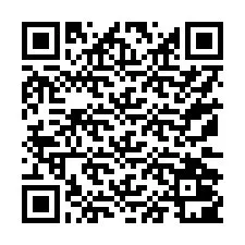 QR-код для номера телефона +17172001710