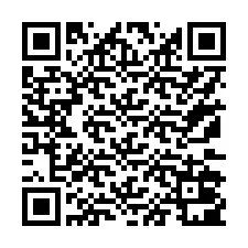 QR-koodi puhelinnumerolle +17172001801