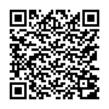 QR kód a telefonszámhoz +17172002166