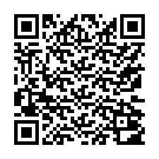 QR kód a telefonszámhoz +17172002206