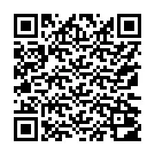 QR-koodi puhelinnumerolle +17172002244