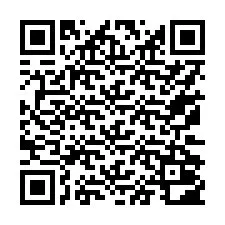 QR-koodi puhelinnumerolle +17172002253