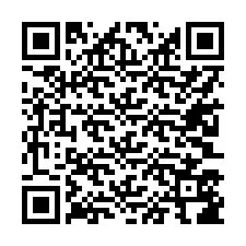 QR-koodi puhelinnumerolle +17203586137