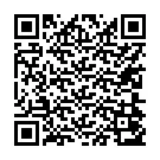 QR kód a telefonszámhoz +17204053007