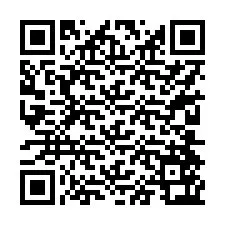 QR-koodi puhelinnumerolle +17204563690