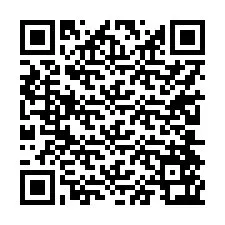 QR Code สำหรับหมายเลขโทรศัพท์ +17204563696