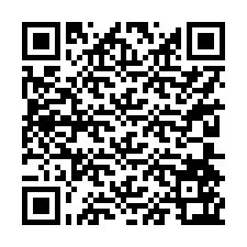 QR Code สำหรับหมายเลขโทรศัพท์ +17204563700