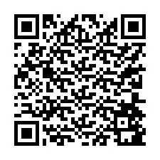 QR kód a telefonszámhoz +17204581708