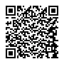 電話番号のQRコード +17244984833