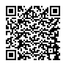 Código QR para número de teléfono +17244984834