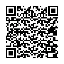電話番号のQRコード +17402000043