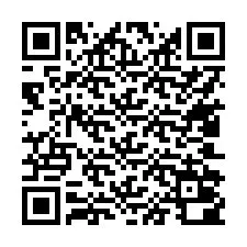 Código QR para número de telefone +17402000488