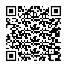 QR kód a telefonszámhoz +17403038250