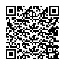 Codice QR per il numero di telefono +17403181666