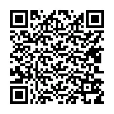 Código QR para número de teléfono +17403519252