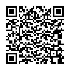 Código QR para número de teléfono +17405188010