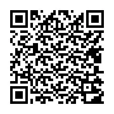 Código QR para número de teléfono +17405202012