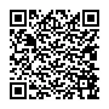 QR Code pour le numéro de téléphone +17405866690