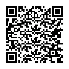 Código QR para número de telefone +17406208197