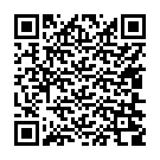 Código QR para número de teléfono +17406208214