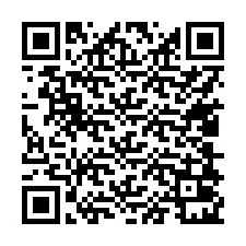 Código QR para número de telefone +17408021098