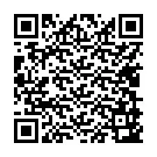 Código QR para número de teléfono +17409943576