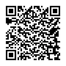 Código QR para número de telefone +17549678487