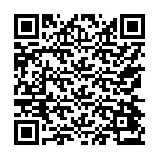 QR-koodi puhelinnumerolle +17574473234