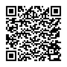 Código QR para número de teléfono +17574532744