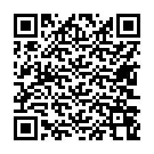 QR-koodi puhelinnumerolle +17603068677