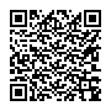 QR kód a telefonszámhoz +17603344001