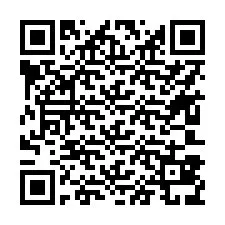 QR-koodi puhelinnumerolle +17603839001