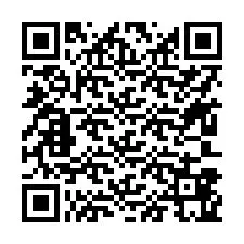 Codice QR per il numero di telefono +17603865001