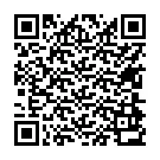 Código QR para número de teléfono +17604932043