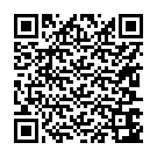 Kode QR untuk nomor Telepon +17607643071