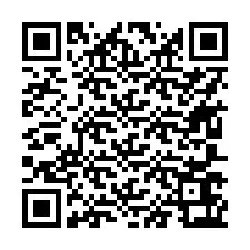 電話番号のQRコード +17607663315