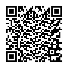 QR-koodi puhelinnumerolle +17708701071