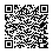 QR-код для номера телефона +17742000017