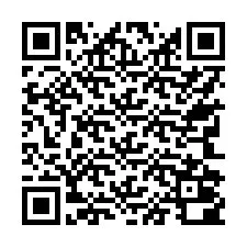 QR-код для номера телефона +17742000104