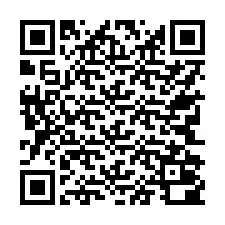 Kod QR dla numeru telefonu +17742000134