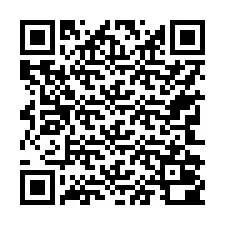 QR-код для номера телефона +17742000145