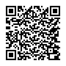 QR код за телефонен номер +17742000176