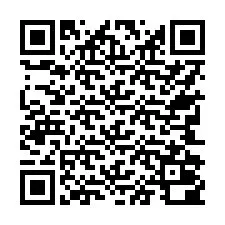 Kod QR dla numeru telefonu +17742000184