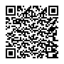 QR-код для номера телефона +17742000206