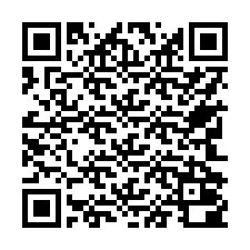 QR-код для номера телефона +17742000213