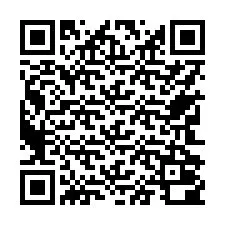 QR-код для номера телефона +17742000257