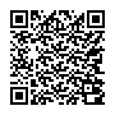 Código QR para número de teléfono +17742000468