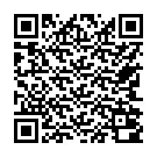 QR kód a telefonszámhoz +17742000487