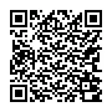Código QR para número de teléfono +17742000505