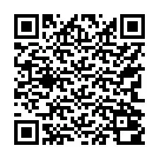 QR-код для номера телефона +17742000610